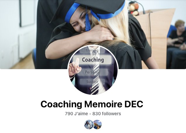 Coaching Memoire DEC Avis Facebook